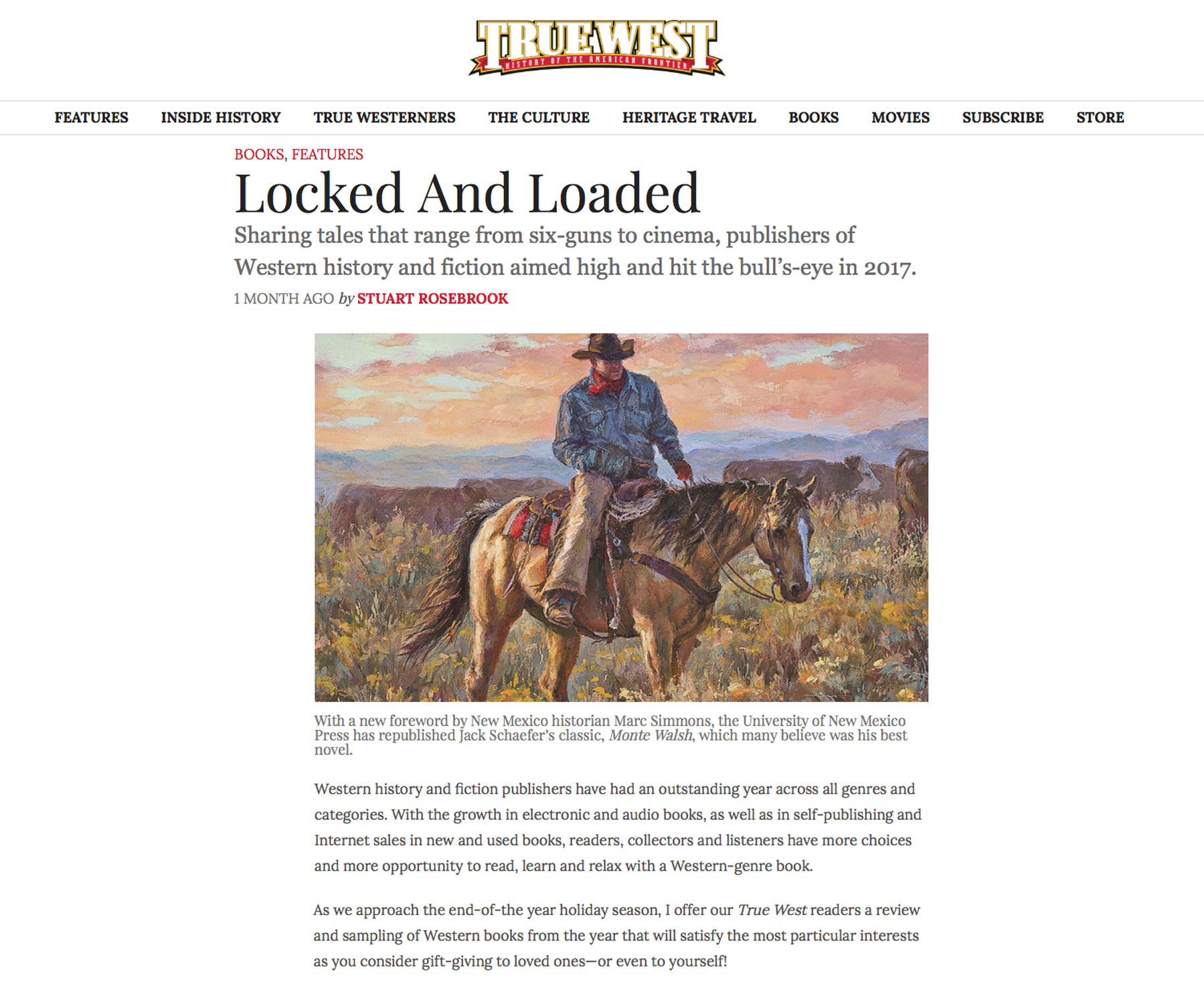True West Magazine review